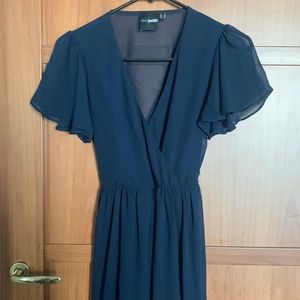 ASOS petite navy maxi dress